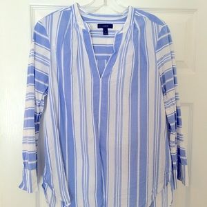 J Crew striped blouse